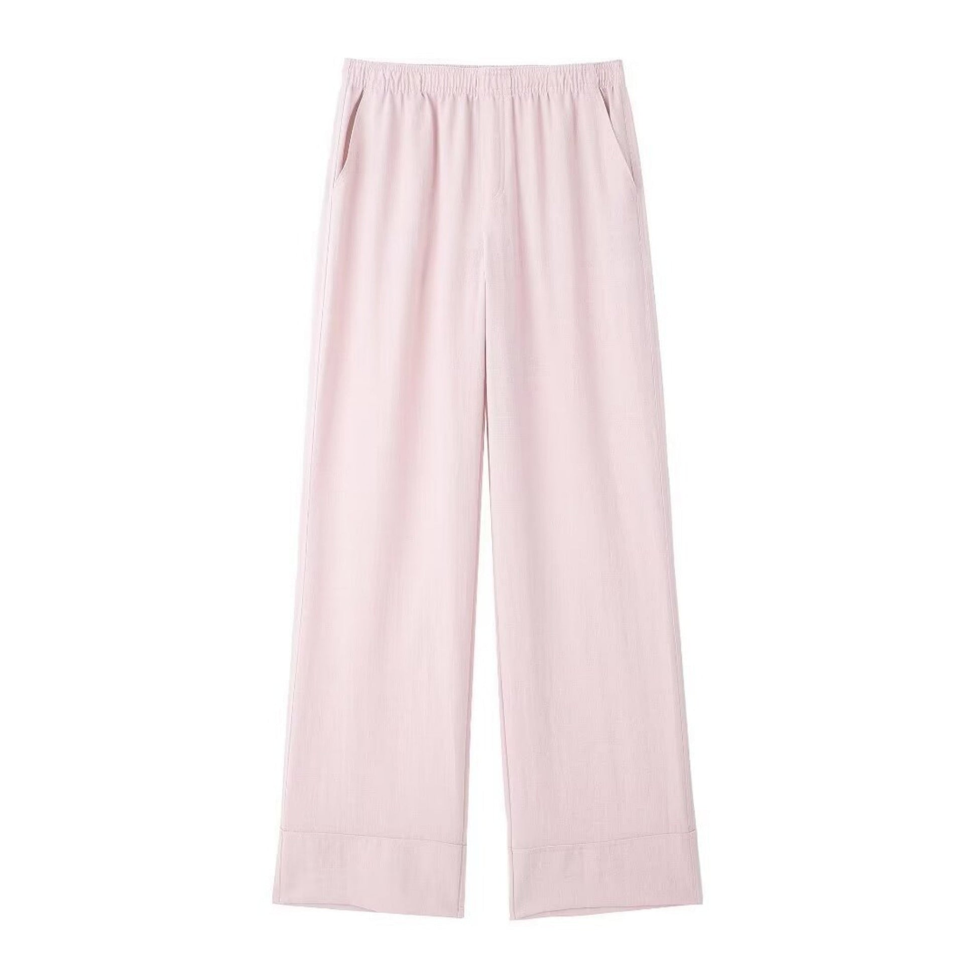 Texture Double Breasted Kimono Style Outerwear Pants - Pink / XS / Pants