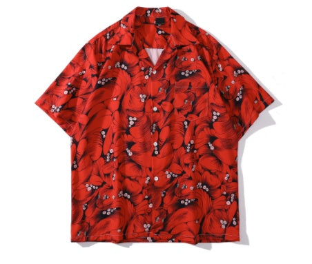 Colorful Print Shirt Unisex Loose Rock - X7800color / M