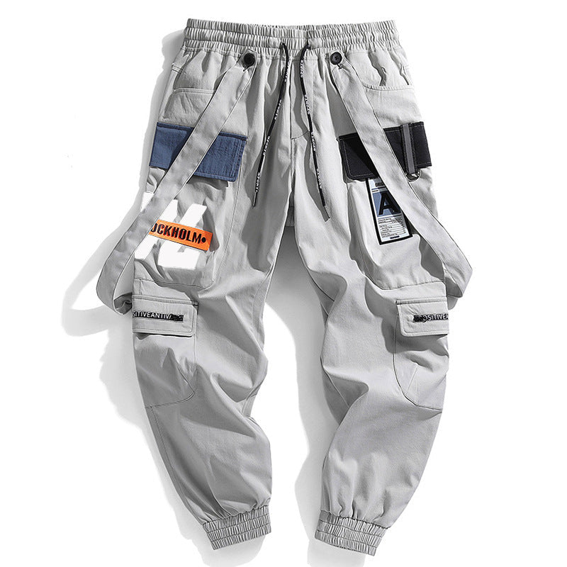 Hong Kong Fashion Men’s Workwear Casual Pants - Grey / XXL