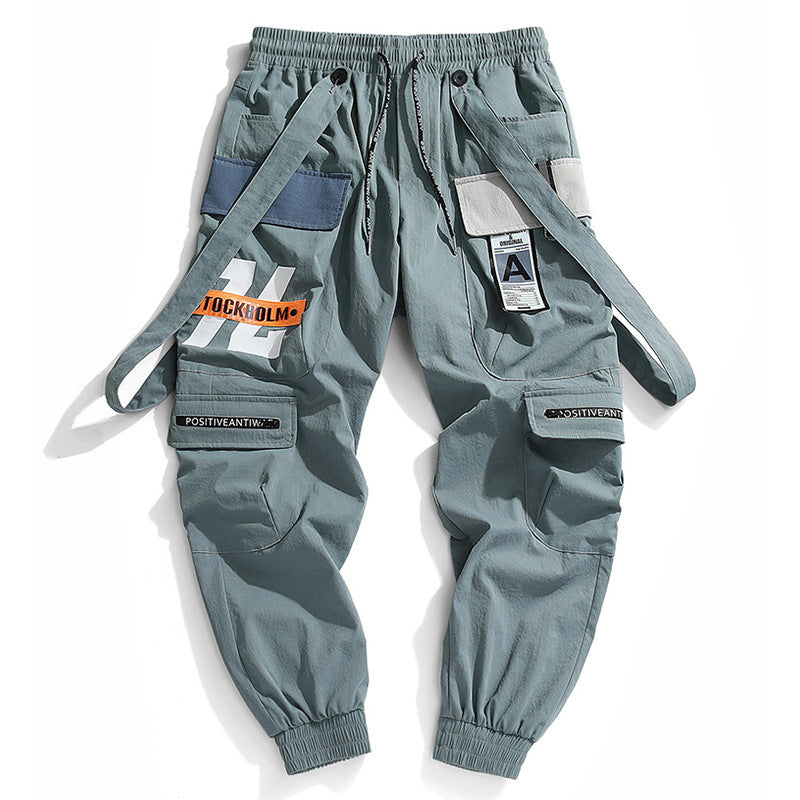 Hong Kong Fashion Men’s Workwear Casual Pants - Light green / M