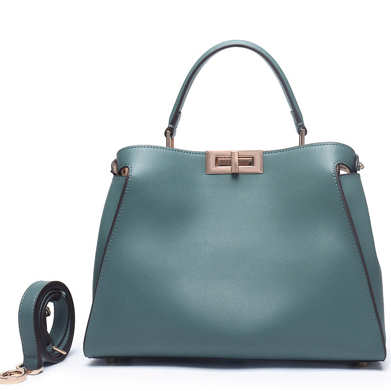 Street Trend Leather Bag Luxury Clothing High-End Fashion Online - Celadon Large 32
