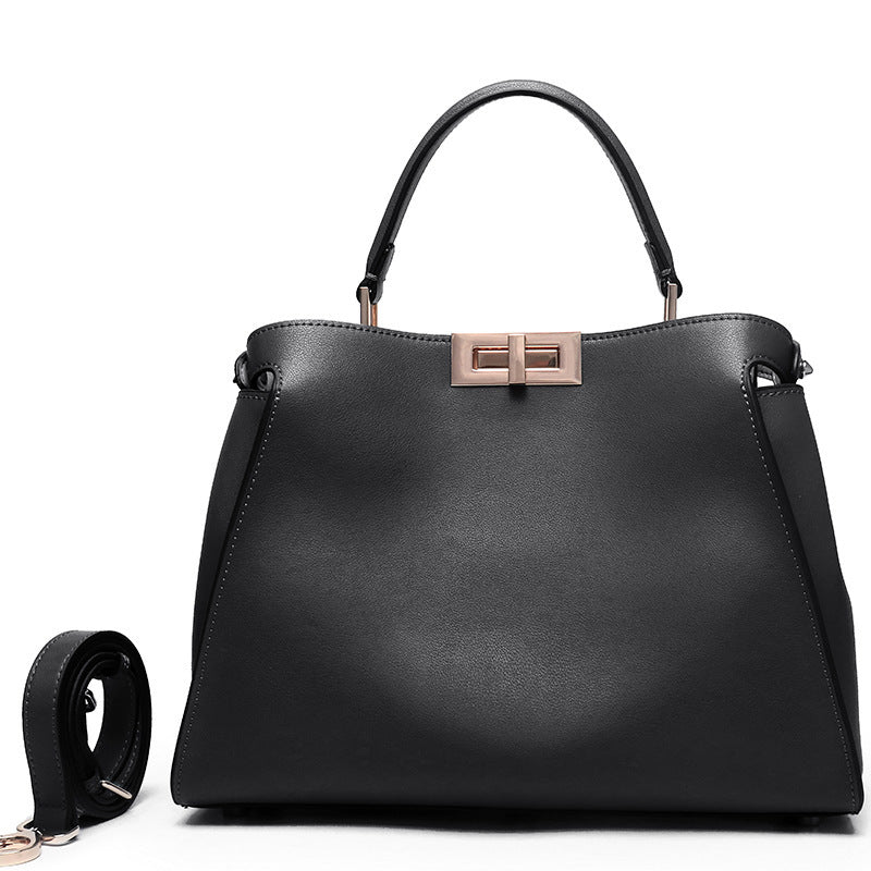 Street Trend Leather Bag Luxury Clothing High-End Fashion Online - Black Extra Large 39