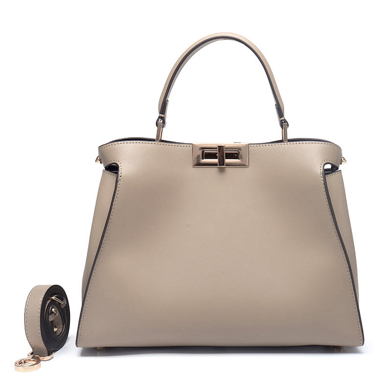 Street Trend Leather Bag Luxury Clothing High-End Fashion Online - Beige Large Size 32