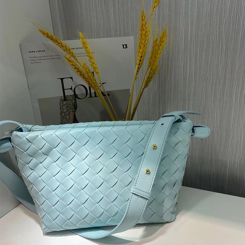 Street Trend Shoulder Bag Global Luxury Fashion Brand - Light Blue