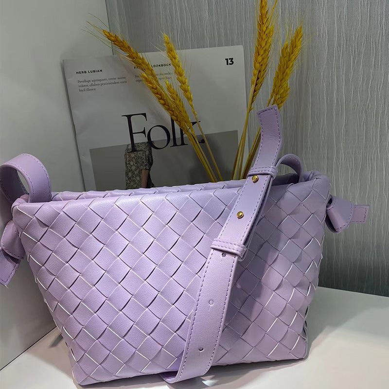 Street Trend Shoulder Bag Global Luxury Fashion Brand - Taro purple