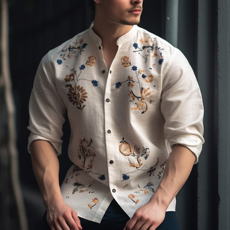 Men’s Long-sleeved Shirt Printing E-commerce Loose - KJL8 / S