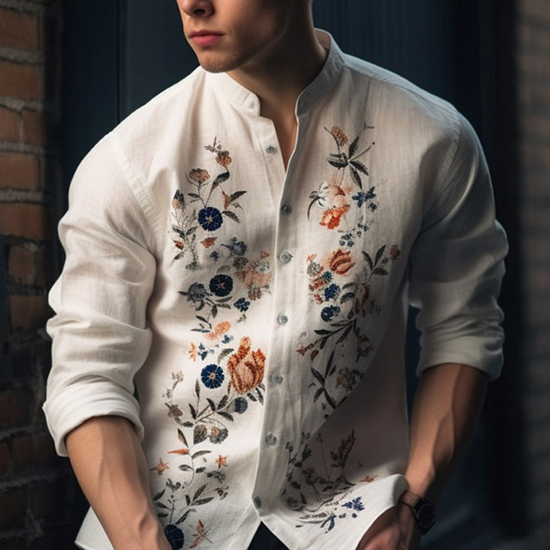 Men’s Long-sleeved Shirt Printing E-commerce Loose - KJL9 / S