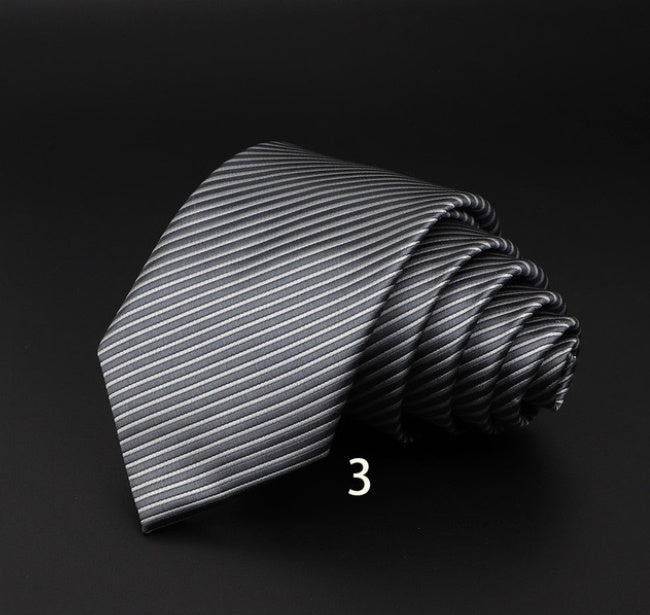 Men’s Striped British Gentleman Polyester Fiber Tie - DK5203