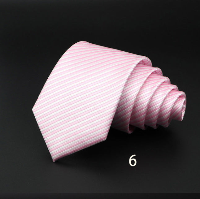 Men’s Striped British Gentleman Polyester Fiber Tie - DK5406