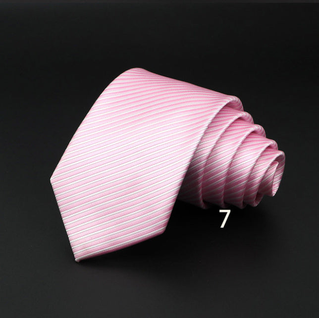 Men’s Striped British Gentleman Polyester Fiber Tie - DK5407