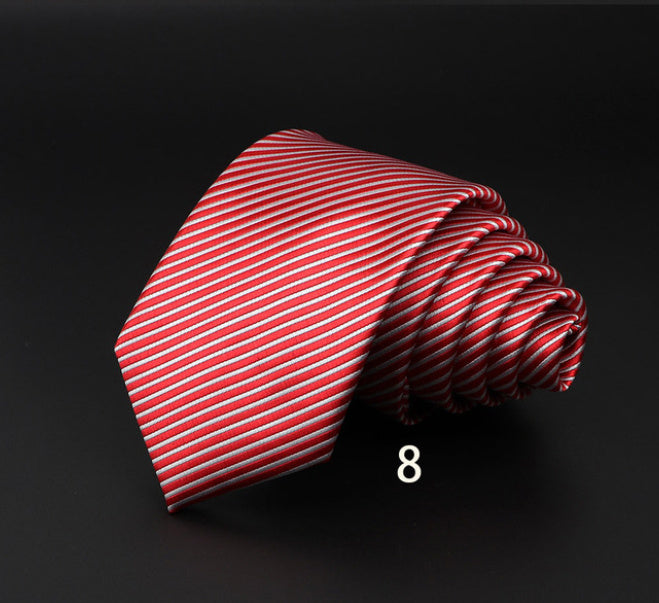 Men’s Striped British Gentleman Polyester Fiber Tie - DK5508