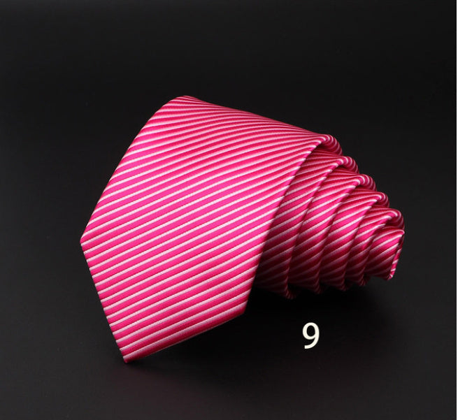 Men’s Striped British Gentleman Polyester Fiber Tie - DK5509