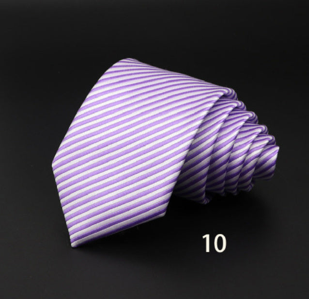 Men’s Striped British Gentleman Polyester Fiber Tie - DK5610