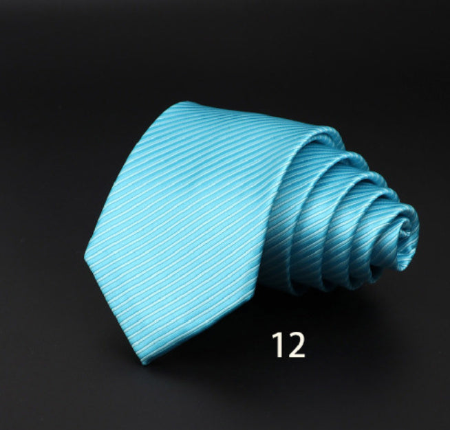 Men’s Striped British Gentleman Polyester Fiber Tie - DK5712