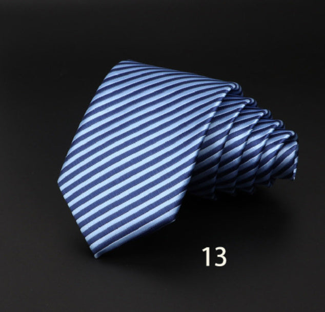 Men’s Striped British Gentleman Polyester Fiber Tie - DK5713