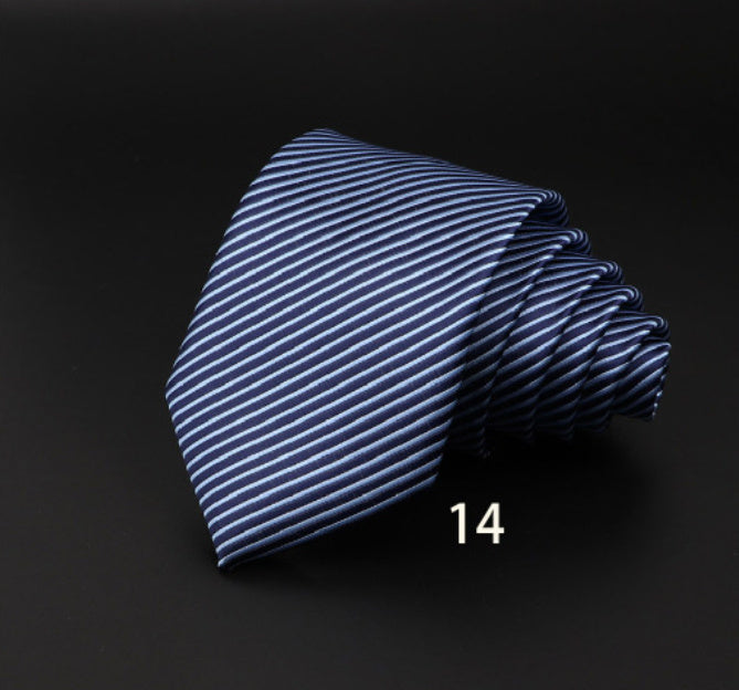 Men’s Striped British Gentleman Polyester Fiber Tie - DK5814