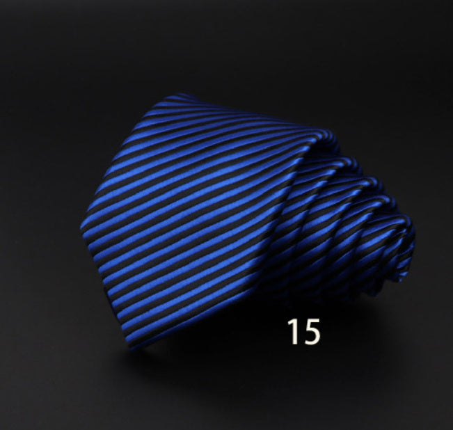 Men’s Striped British Gentleman Polyester Fiber Tie - DK5815