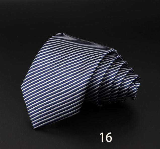 Men’s Striped British Gentleman Polyester Fiber Tie - DK6516