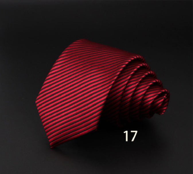 Men’s Striped British Gentleman Polyester Fiber Tie - DK6517