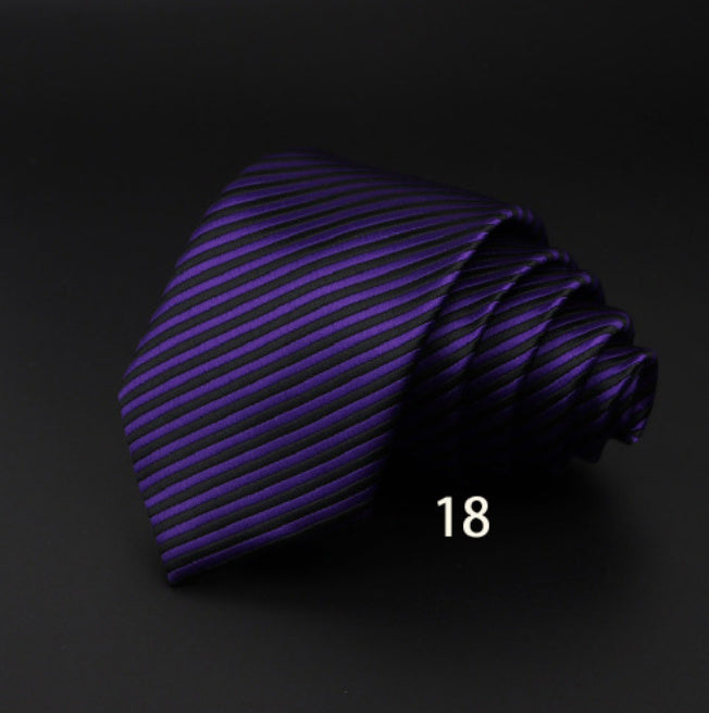 Men’s Striped British Gentleman Polyester Fiber Tie - DK6618