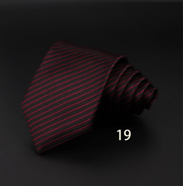 Men’s Striped British Gentleman Polyester Fiber Tie - DK6619