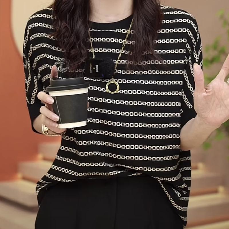 Loose Short-sleeved T-shirt For Women High-end Versatile Outerwear Shirt