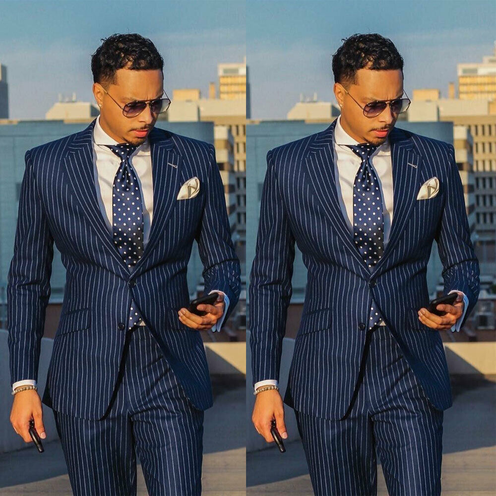 Striped suit business casual suit men’s three-piece suit