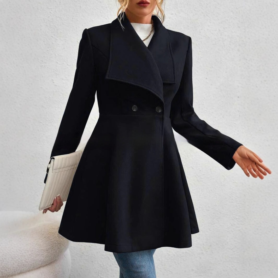 Women’s Coat Slim Fit Long Fashion Lapel
