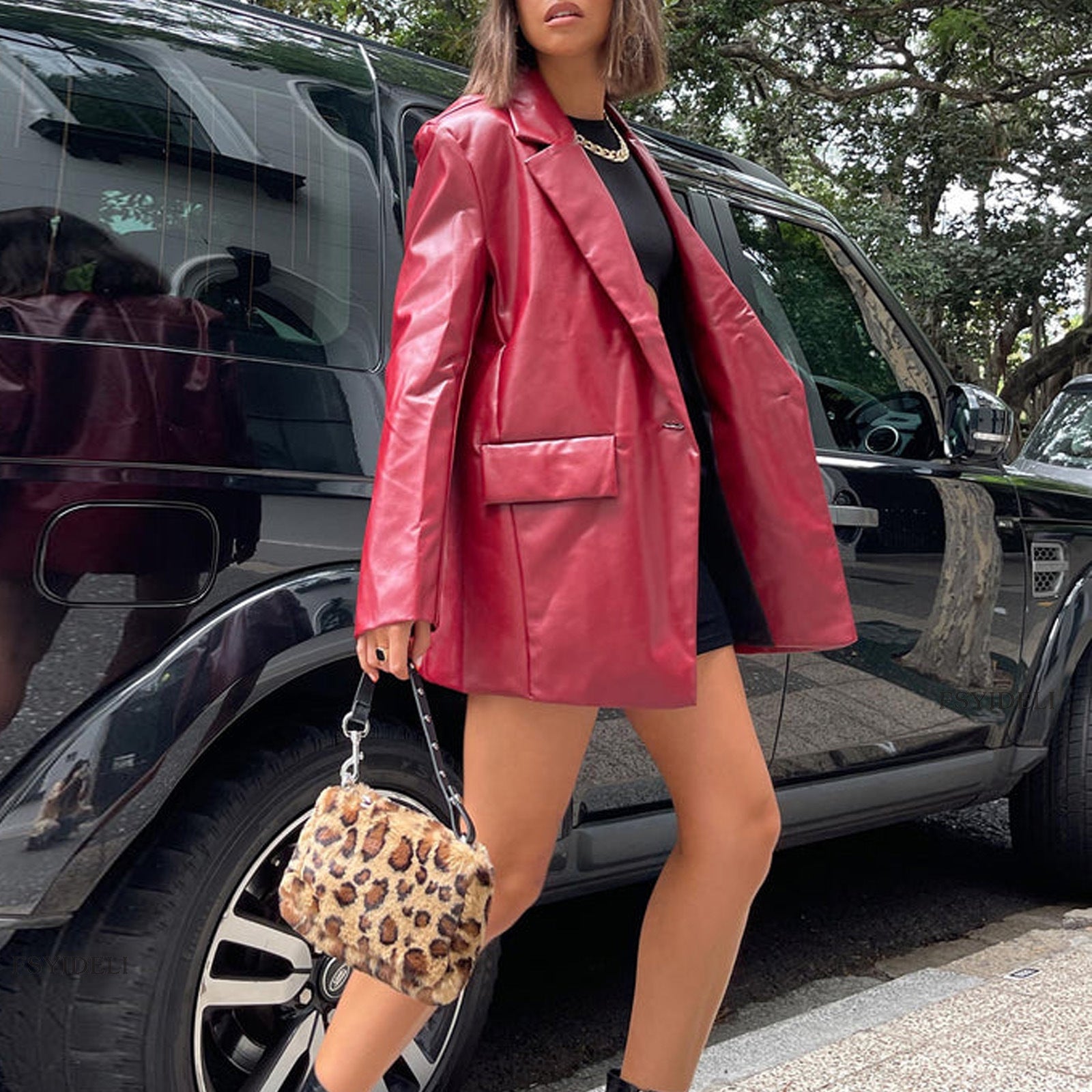 Women’s Versatile Casual Warm Leather Jacket