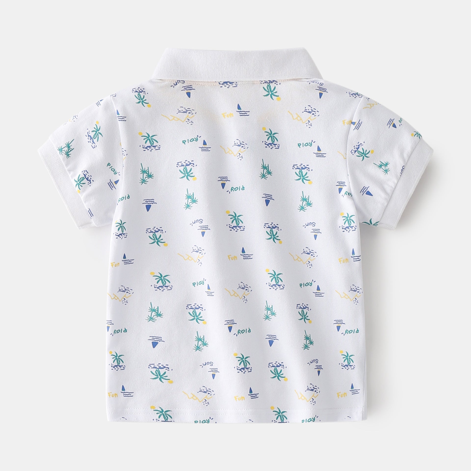 Summer Boys’ Cotton Short-sleeved Polo Shirt