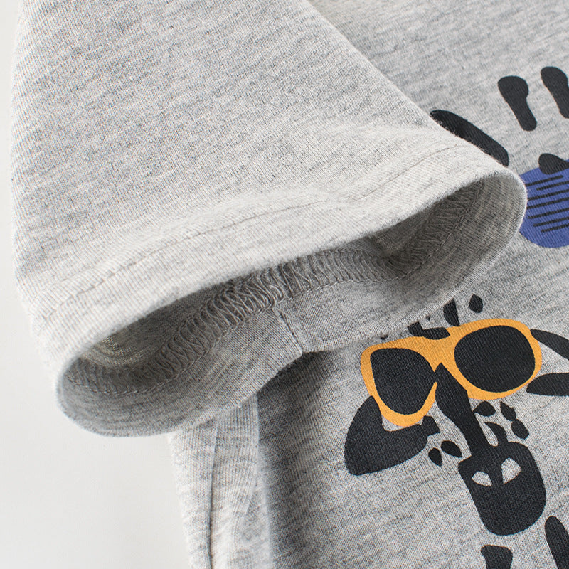 Summer Children’s Short-Sleeved T-Shirt Male Baby Clothes