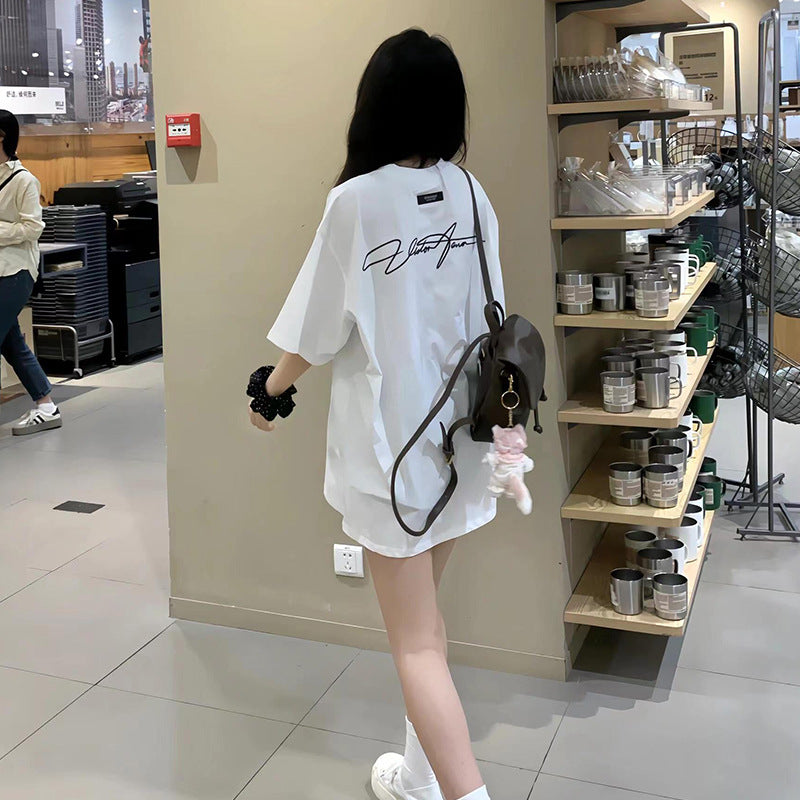 Short Sleeved Women’s Summer Design With A Niche And Loose Fit
