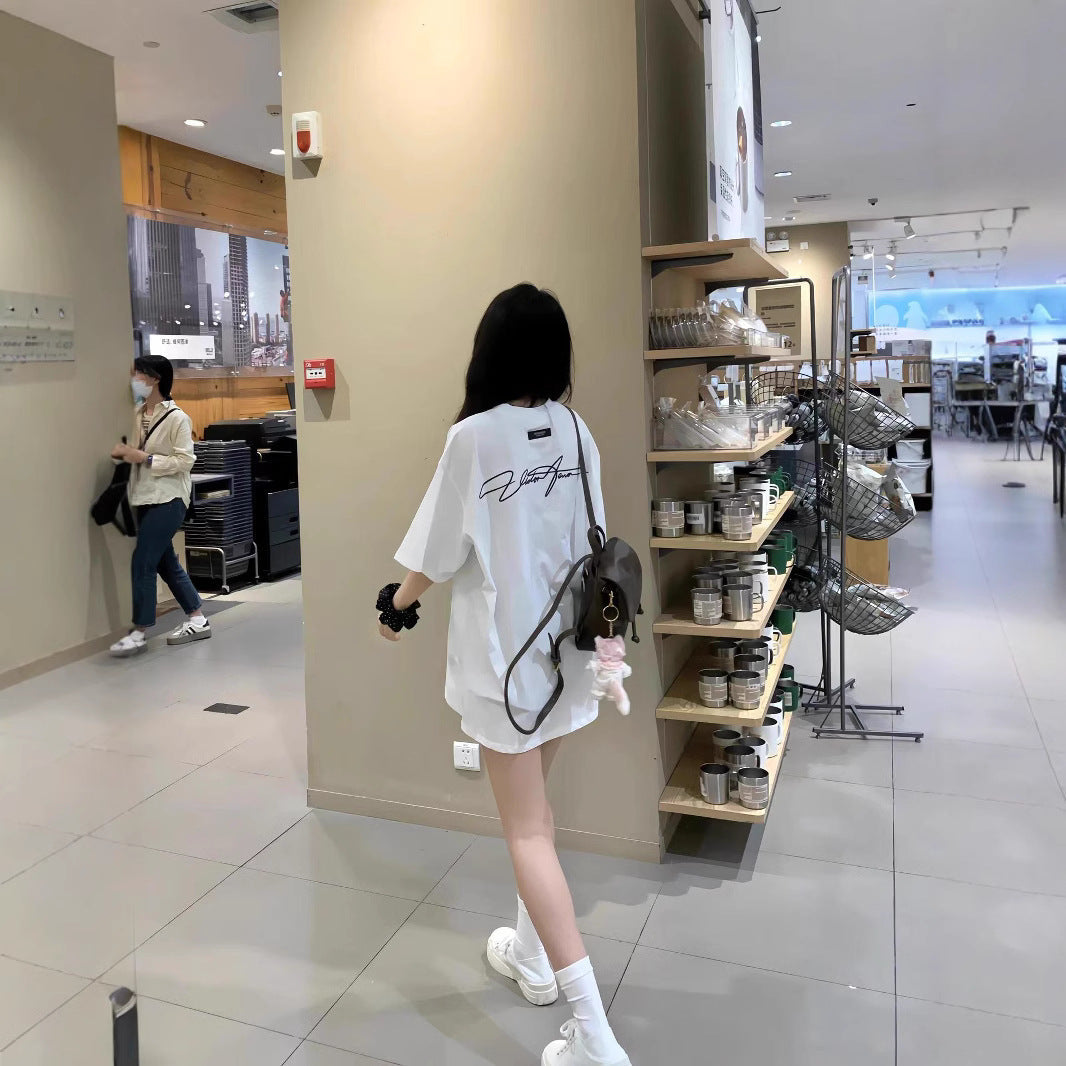 Short Sleeved Women’s Summer Design With A Niche And Loose Fit