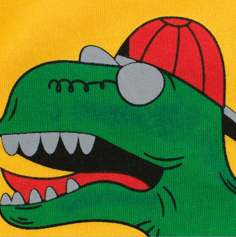 Brand children’s clothing wholesale factory direct summer children’s short-sleeved T-shirt baby clothes dinosaur pattern