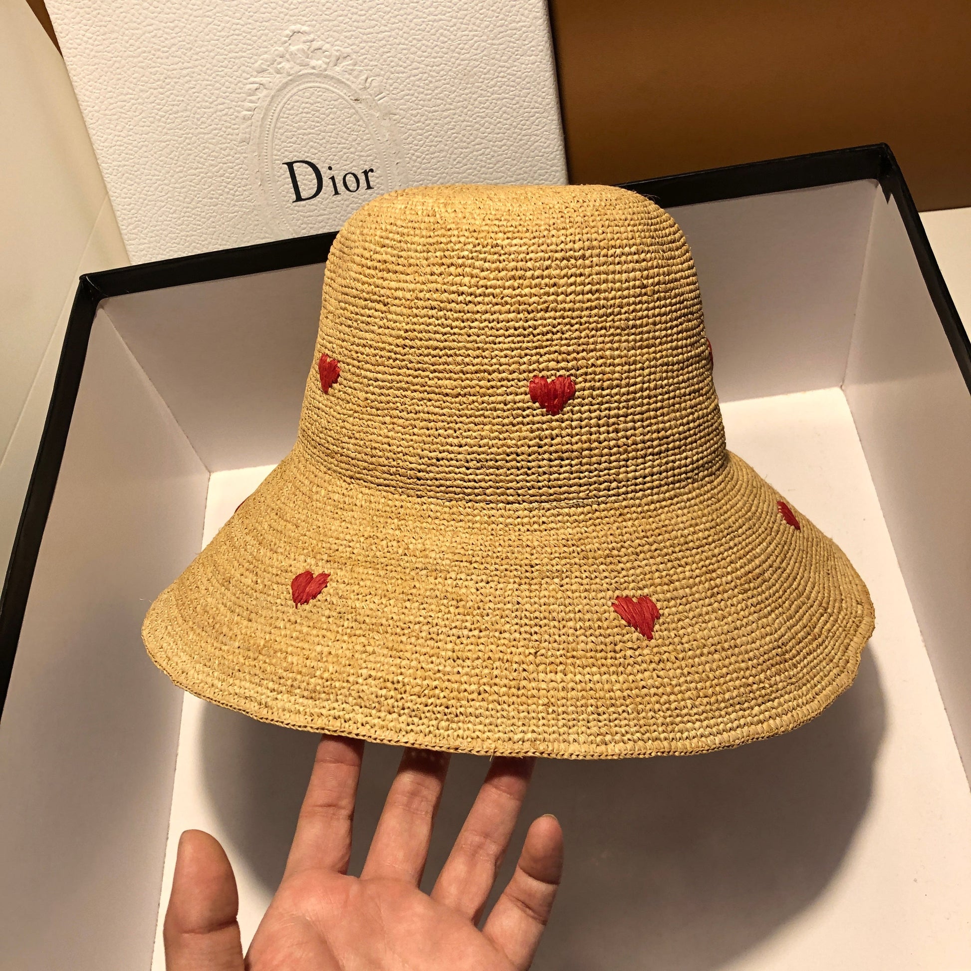 Summer Korean Sunscreen Japanese Straw Hat - Grass color