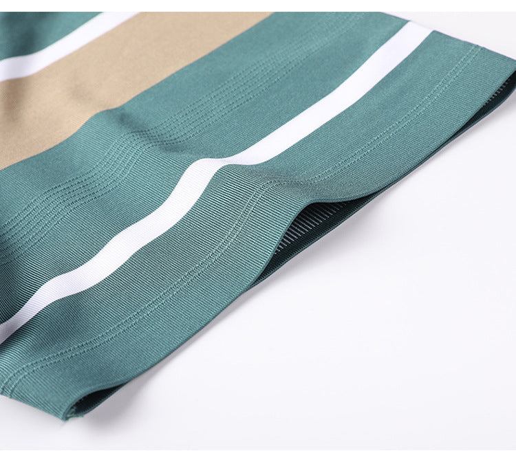 Summer Men’s Short-sleeved Lapel Seamless