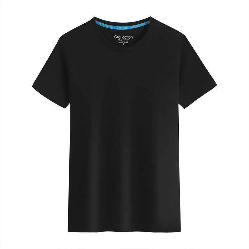 Men’s And Women’s Same Summer Pure Cotton Round Neck T-shirt