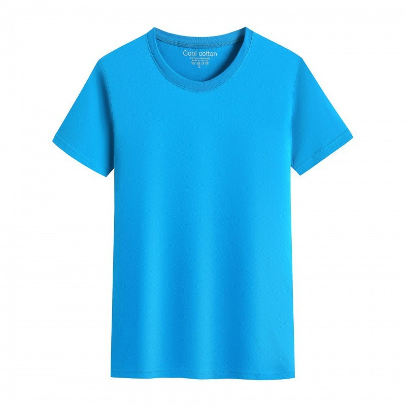 Men’s And Women’s Same Summer Pure Cotton Round Neck T-shirt - Hole Blue / S