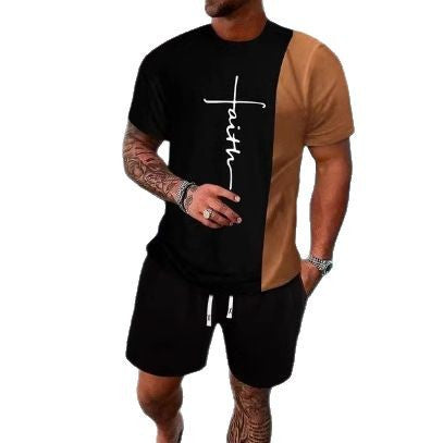 Casual Cool Suit Men’s Short Sleeve Shorts Suit