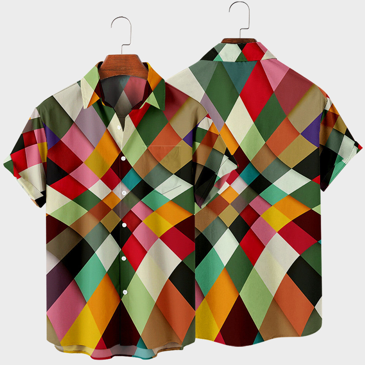 Simple Striped Digital Printed Shirt Men’s Tops Shirts