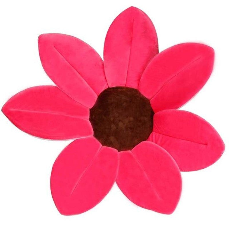 Sunflower For Baby Bath Baby Sunflower Mat - Rose red