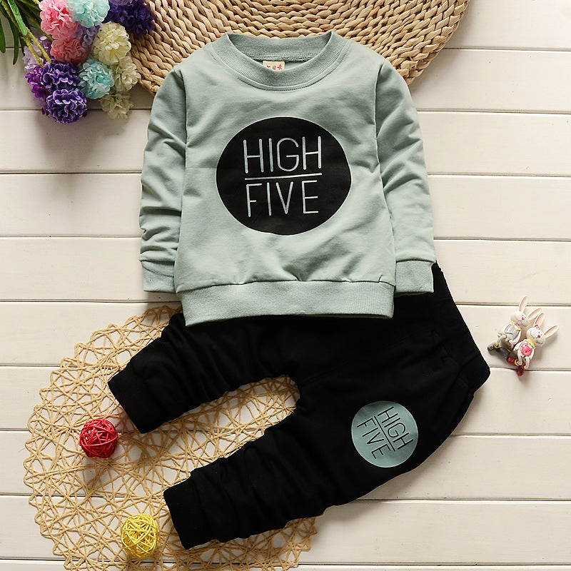 Children’s Baby Girl Two-piece Suit - Green / 100cm
