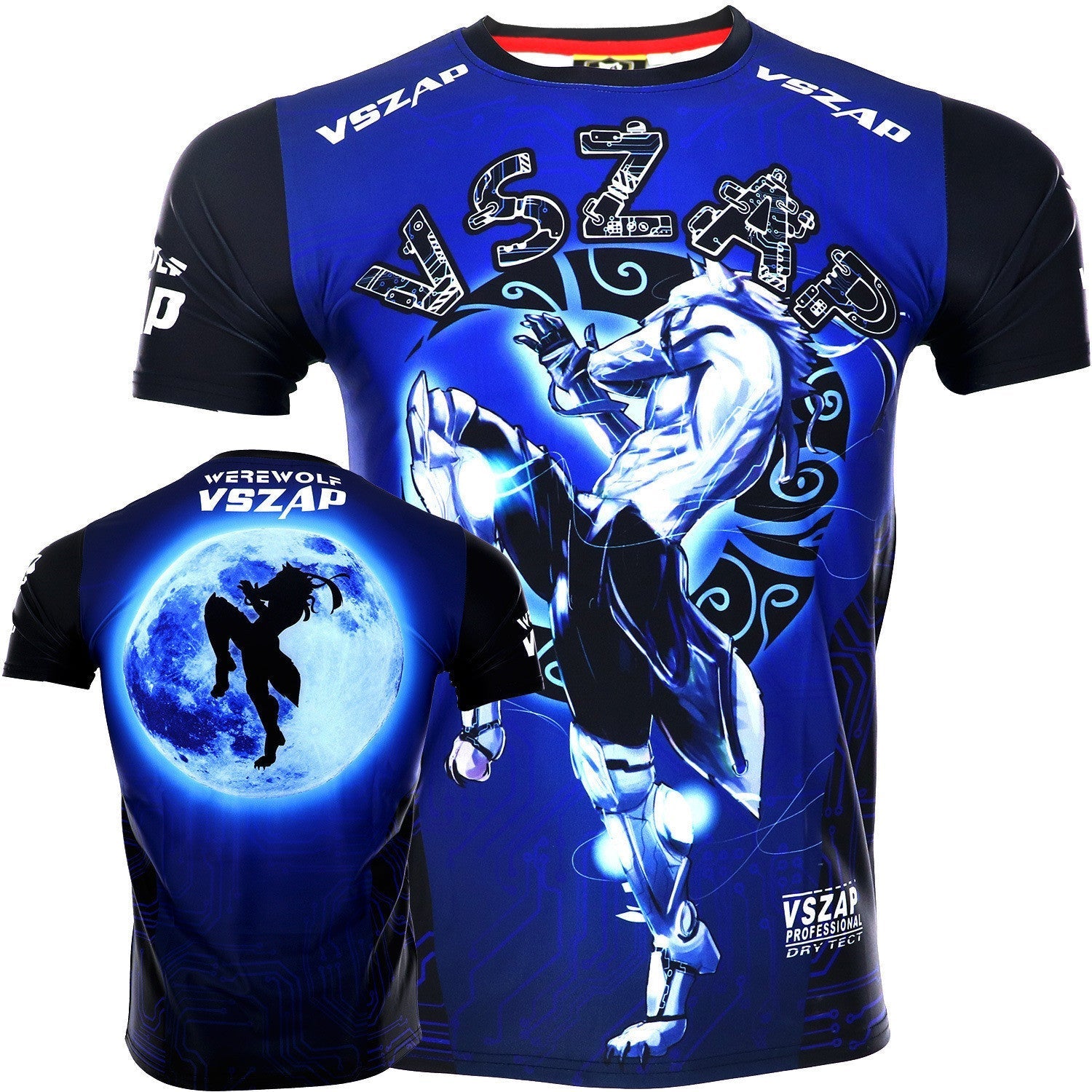 Stretch quick drying T-shirt fitness short sleeve - Black / XL