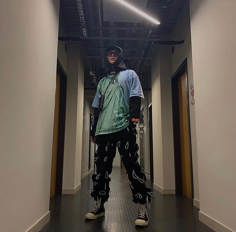 Functional drawstring slacks