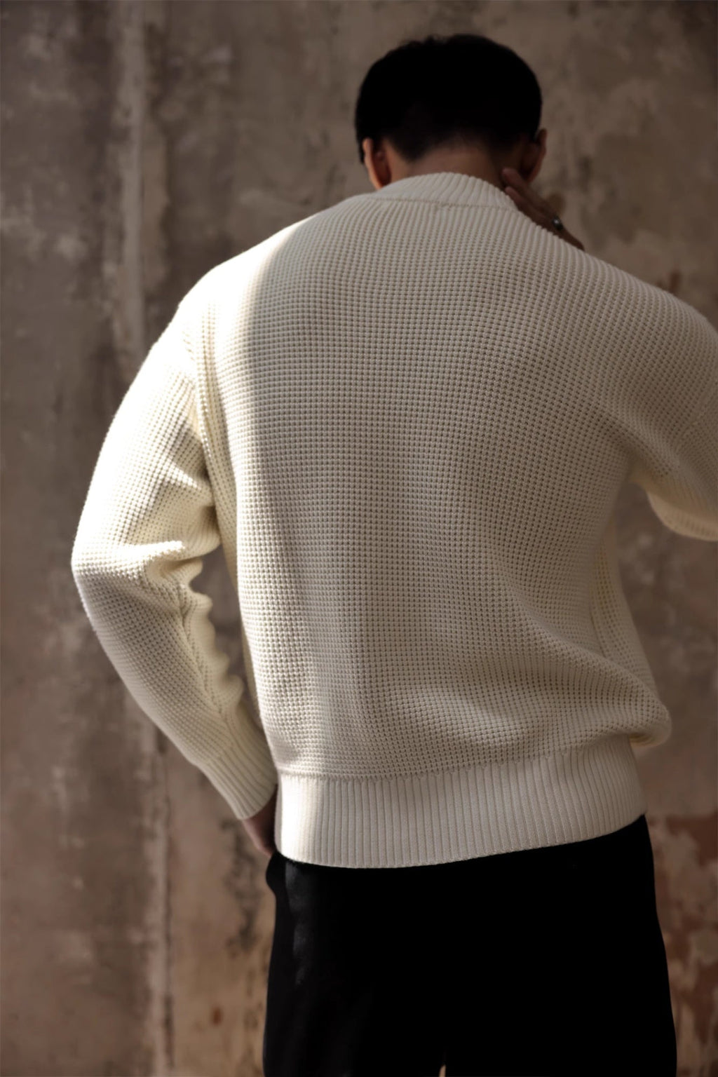 Thickened Half-high Collar Sweater Men’s Cotton Thick