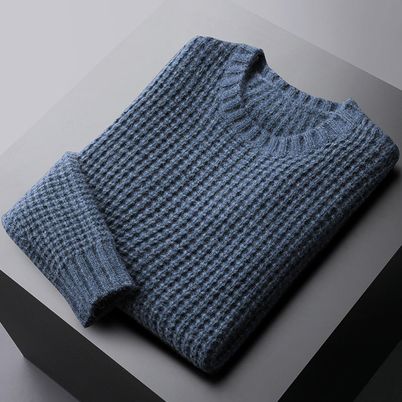Thickened Keep Warm Inner Match Sweater - Blue / M
