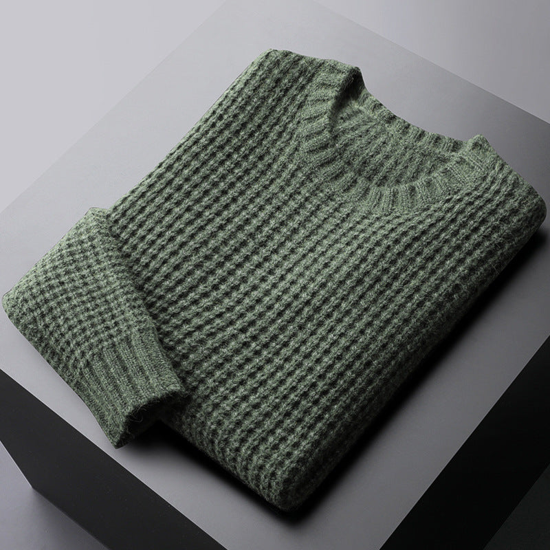 Thickened Keep Warm Inner Match Sweater - Green / M