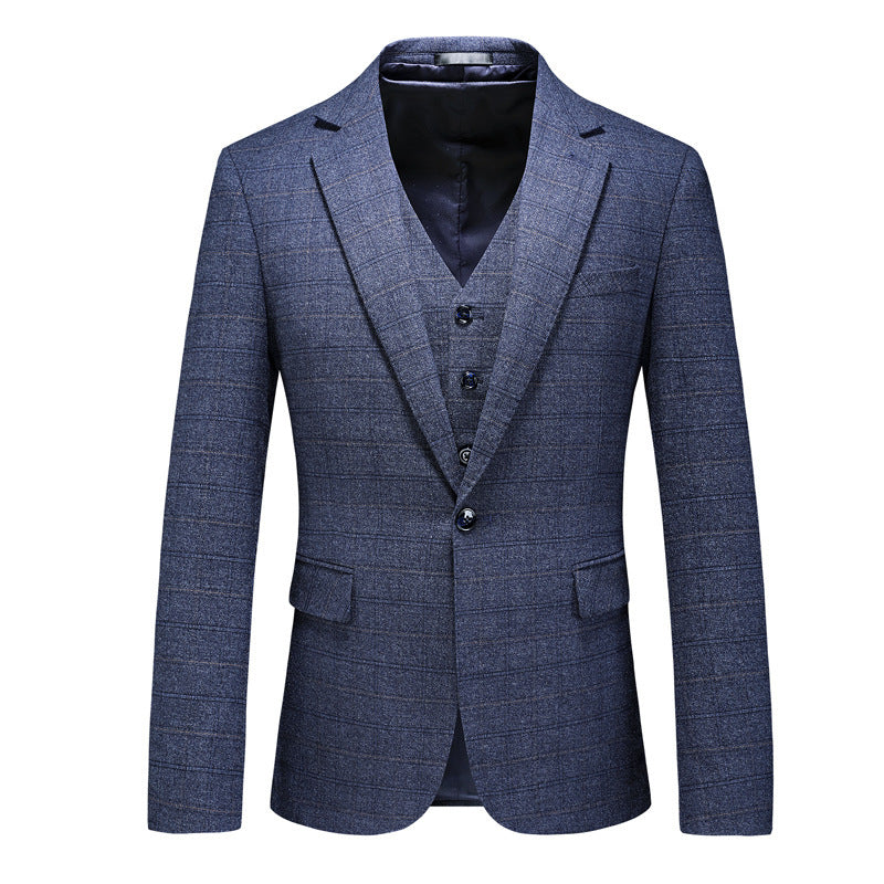 Three-piece Suit For The Groom’s Wedding Dress
