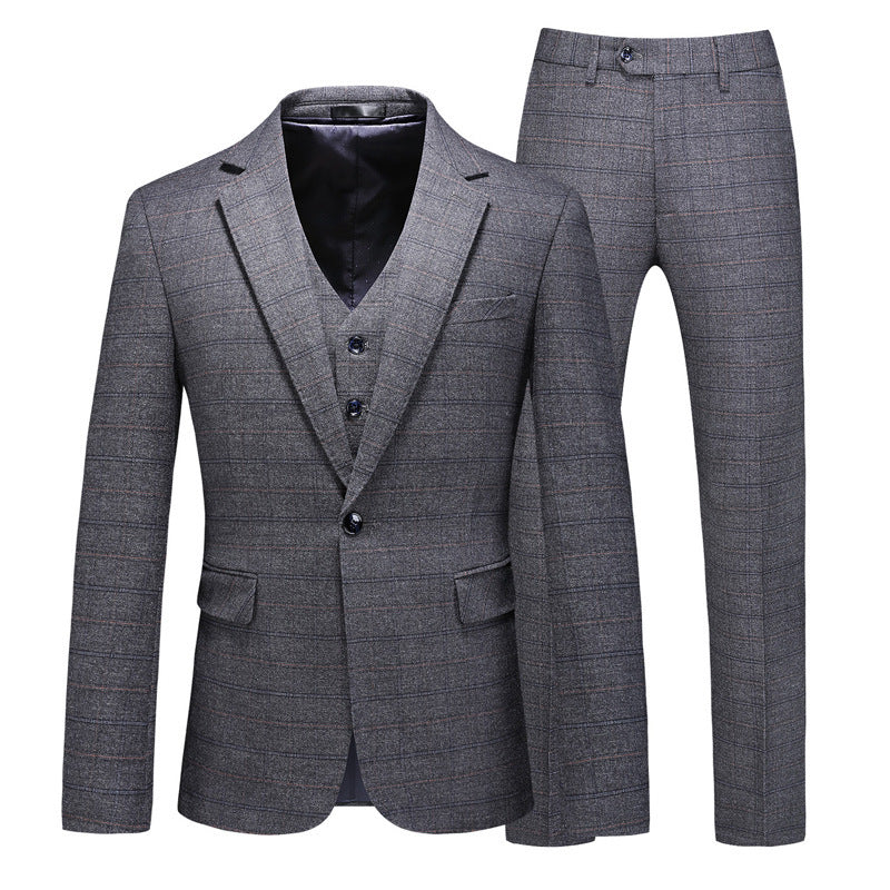 Three-piece Suit For The Groom’s Wedding Dress