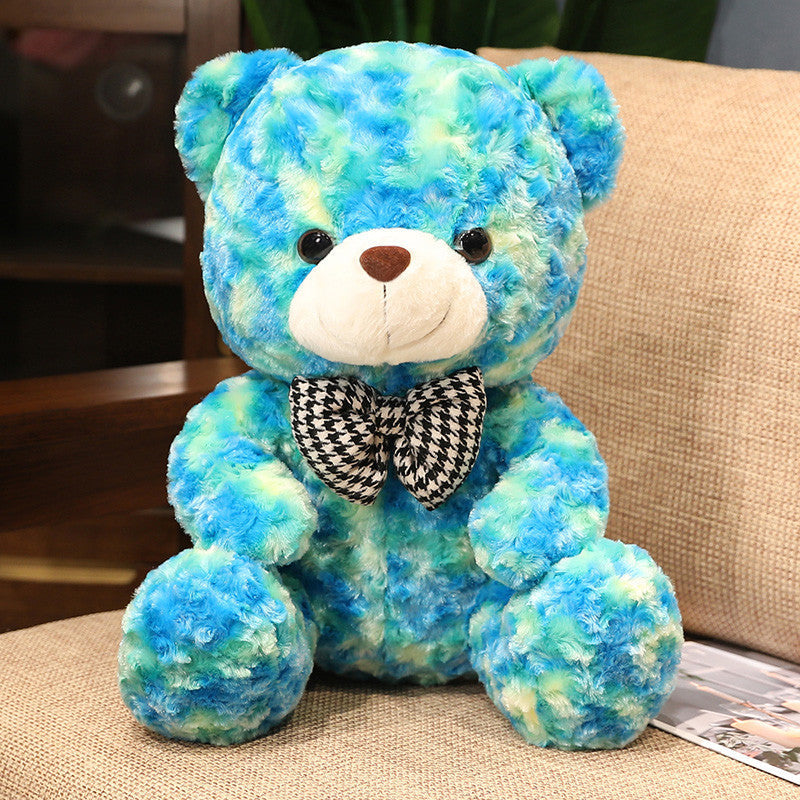 Valentines Day Cute Rose Little Bear Doll Small Size Teddy Bear Doll Ragdoll Plush Toy - Teddy Bear Blue / 25cm